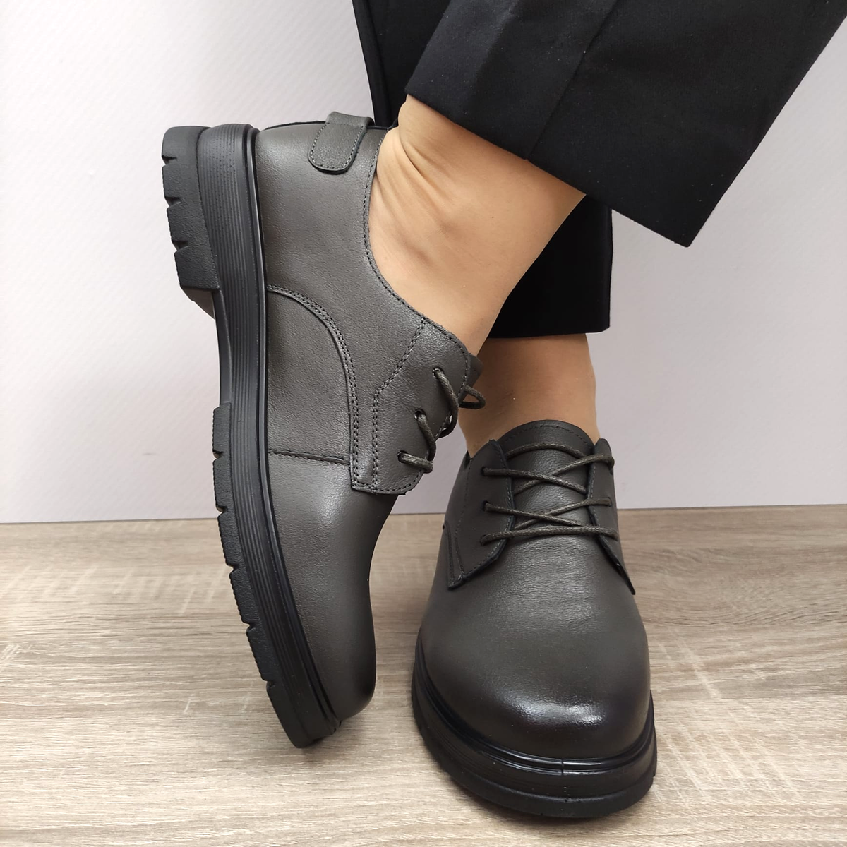 PANTOFI CASUAL DAMA FORMAZIONE N710 GRI - imagine 3