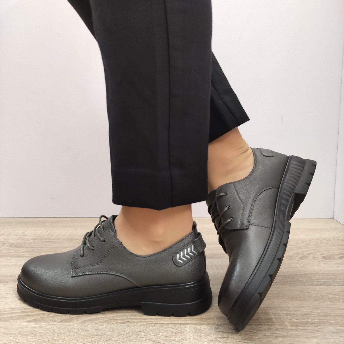 PANTOFI CASUAL DAMA FORMAZIONE N710 GRI - imagine 2