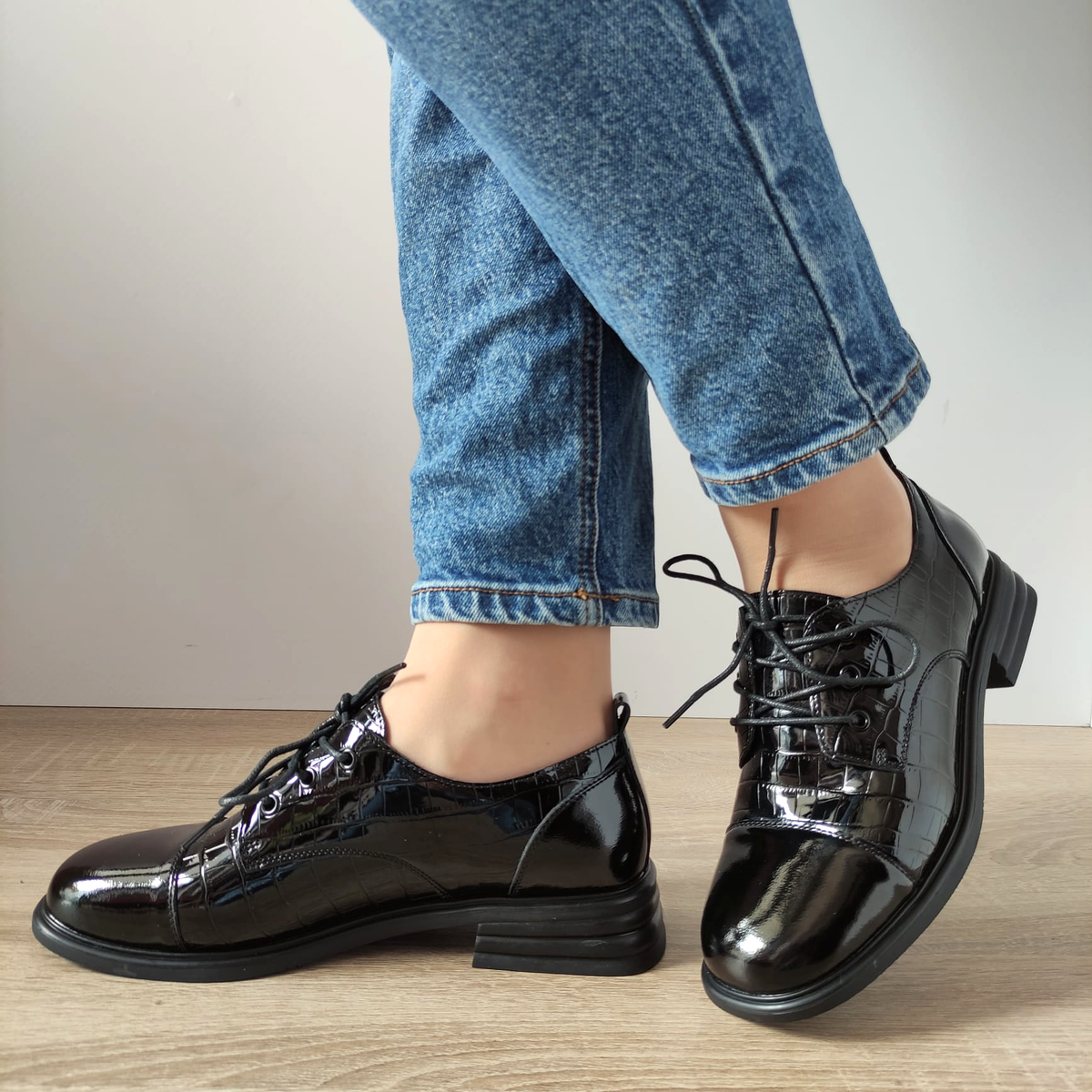 PANTOFI CASUAL DAMA FORMAZIONE S75785-1L NEGRI LAC - imagine 2