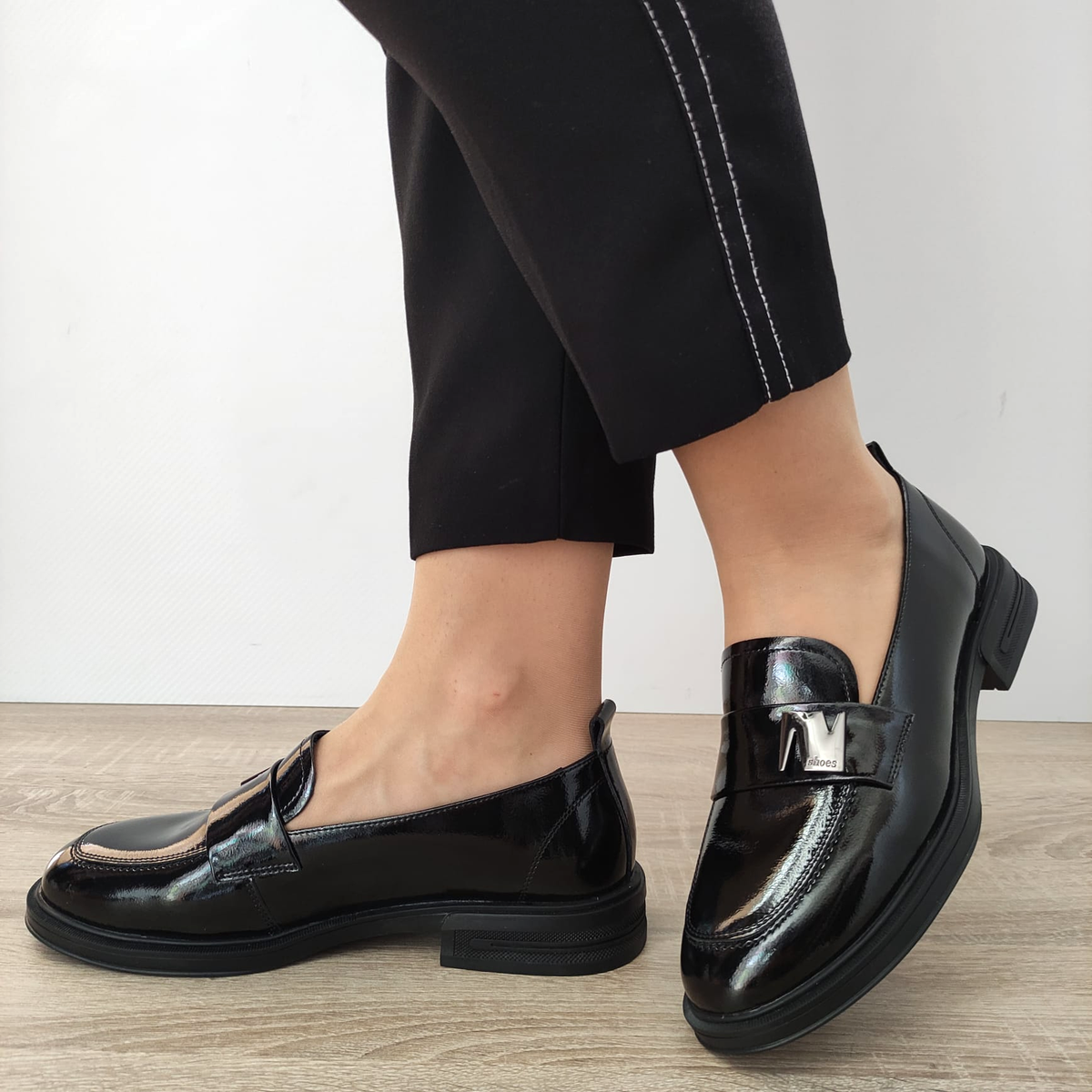 PANTOFI CASUAL DAMA FORMAZIONE S7922L NEGRI - imagine 2