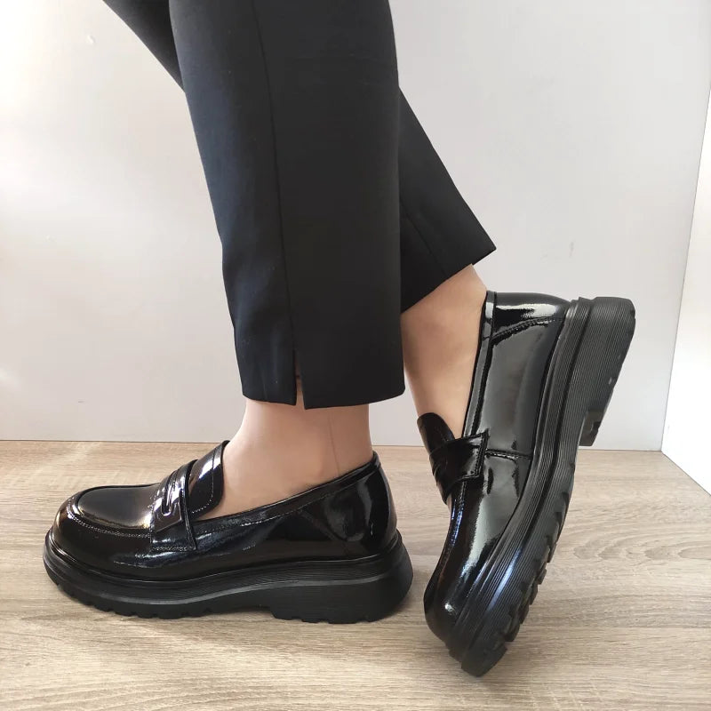PANTOFI CASUAL DAMA FORMAZIONE S80226-1LT NEGRI LAC - imagine 3
