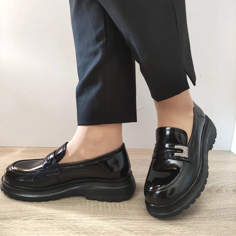 PANTOFI CASUAL DAMA FORMAZIONE S80226-1LT NEGRI LAC - imagine 2