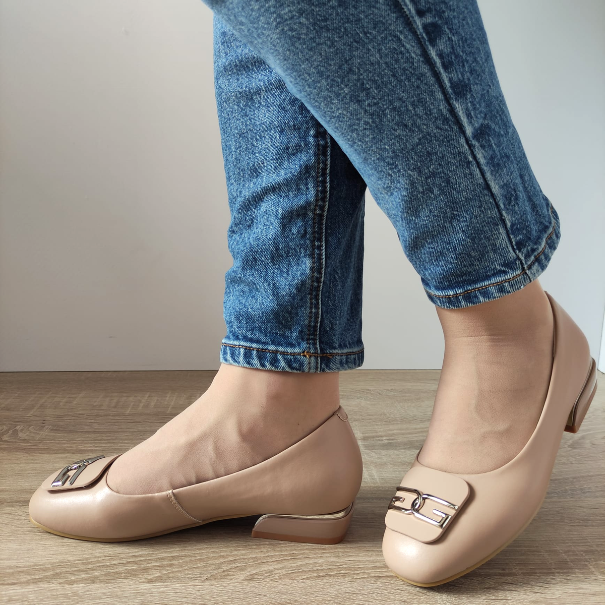 PANTOFI CASUAL DAMA FORMAZIONE T8832C APRICOT - imagine 2