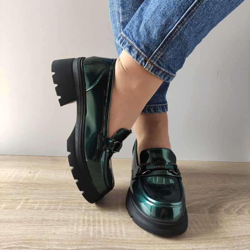 PANTOFI CASUAL DAMA FORMAZIONE TP6830-1 VERZI LAC - imagine 4