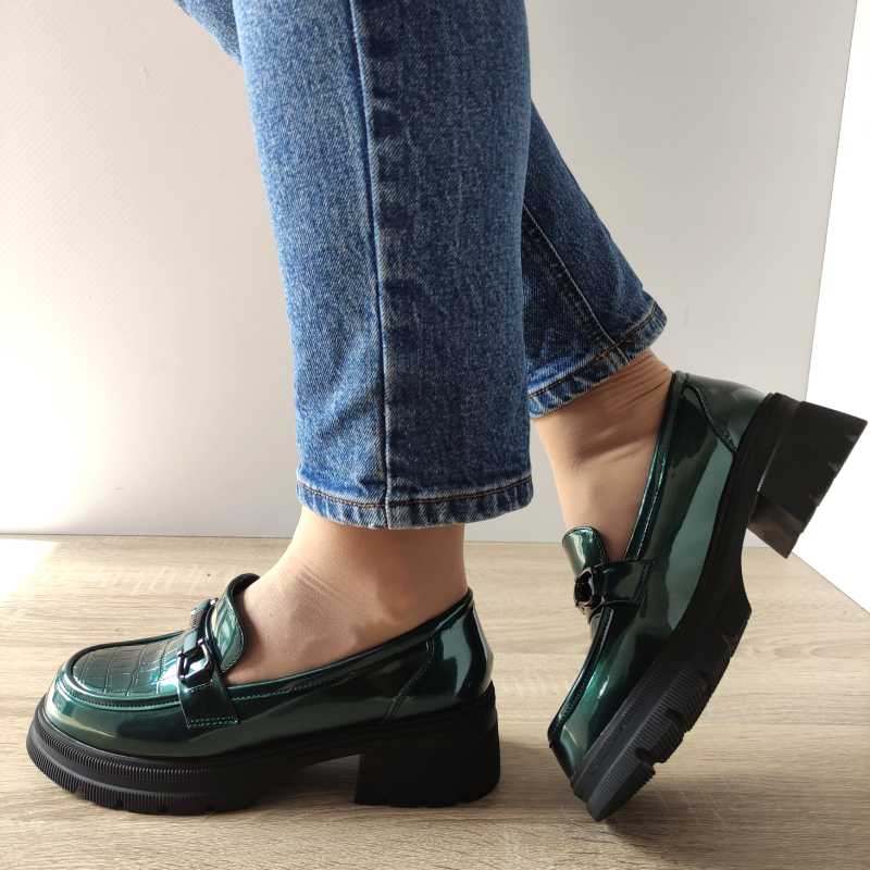 PANTOFI CASUAL DAMA FORMAZIONE TP6830-1 VERZI LAC - imagine 2