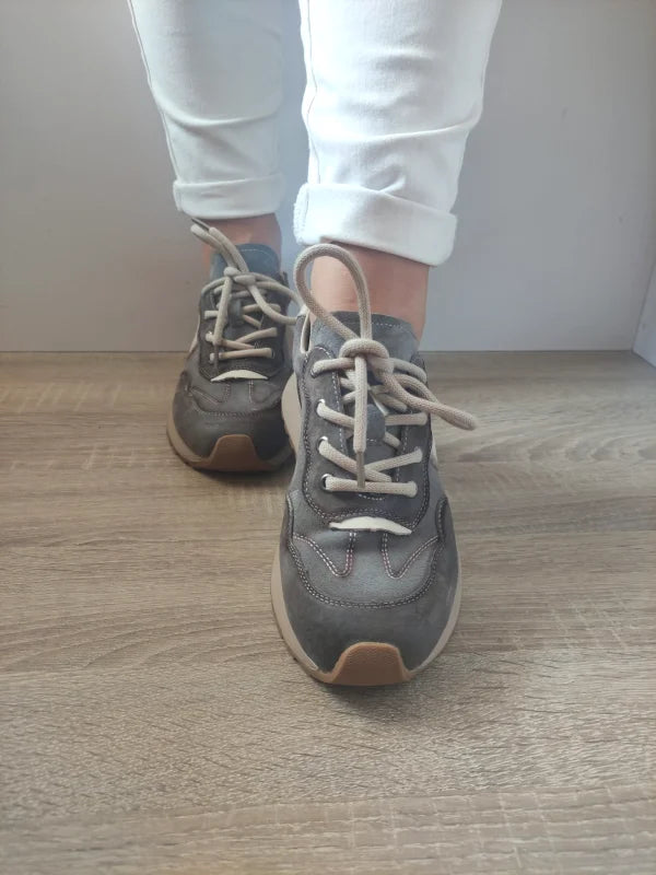 PANTOFI CASUAL DAMA FRANCO GERARDO KM9819 GRI - imagine 4