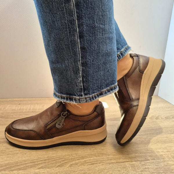 PANTOFI CASUAL DAMA JANA 24761-45 305 MARO CONIAC - imagine 2