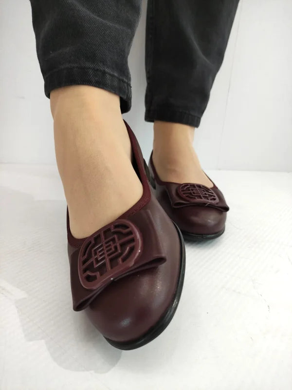 PANTOFI CASUAL DAMA KARISMA 40001B 23-N BORDO - imagine 4