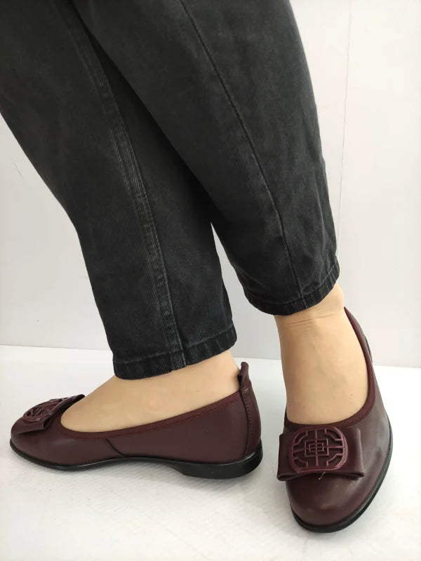PANTOFI CASUAL DAMA KARISMA 40001B 23-N BORDO - imagine 2