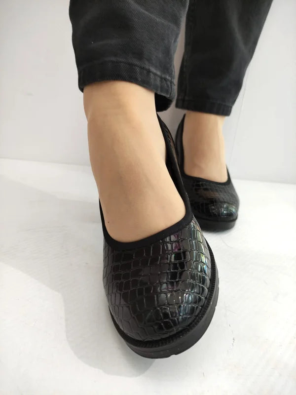 PANTOFI CASUAL DAMA KARISMA 60011A 01-O NEGRI CROCO
