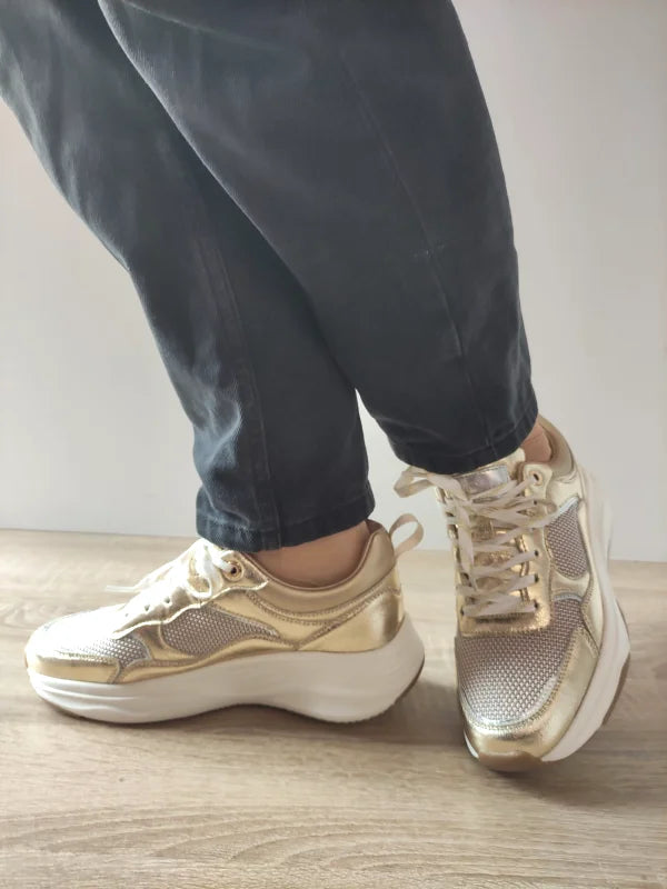 PANTOFI CASUAL DAMA MISSCAT WSC250532-10 AURII - imagine 2