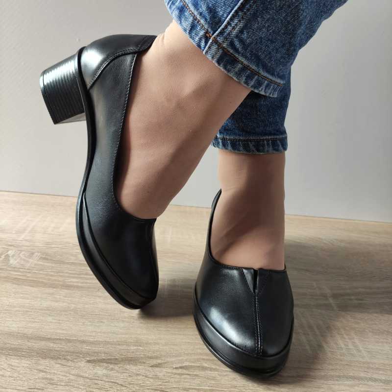 PANTOFI CASUAL DAMA NICOLIS 120409 NEGRI - imagine 4
