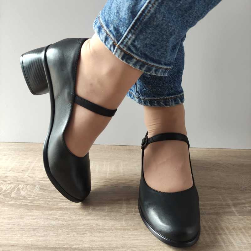 PANTOFI CASUAL DAMA NICOLIS 123425 NEGRI - imagine 4
