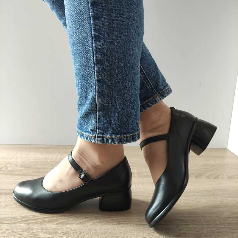PANTOFI CASUAL DAMA NICOLIS 123425 NEGRI - imagine 2