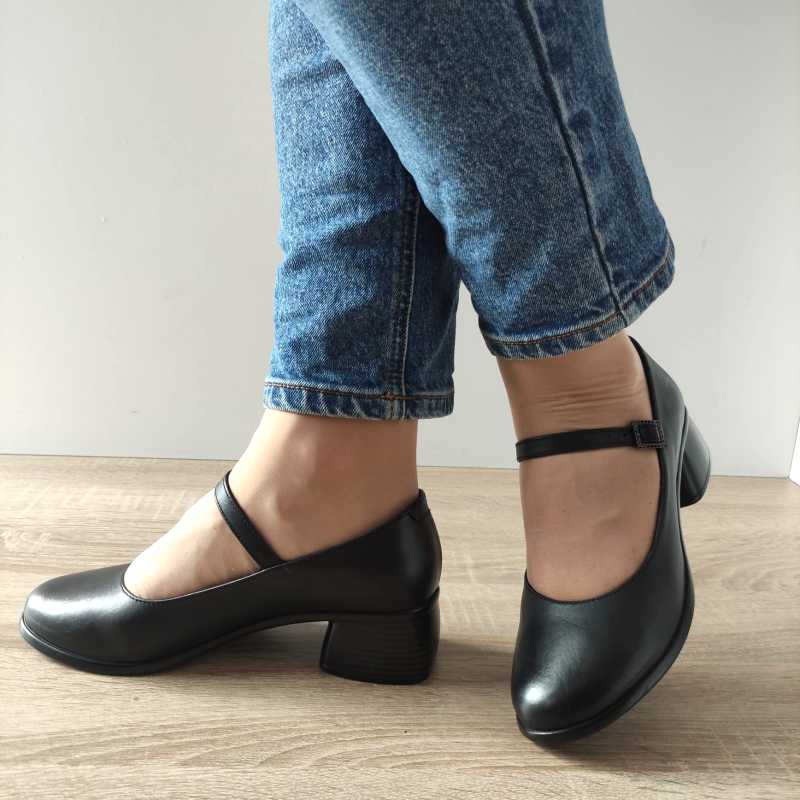 PANTOFI CASUAL DAMA NICOLIS 123425 NEGRI - imagine 3