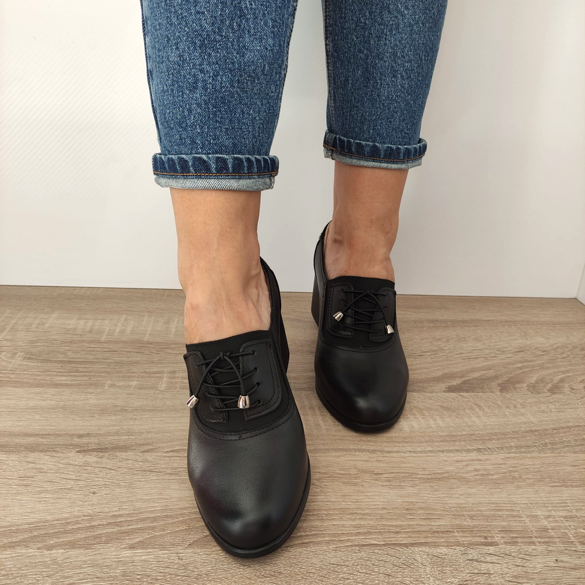 PANTOFI CASUAL DAMA NICOLIS 124494 NEGRI - imagine 5