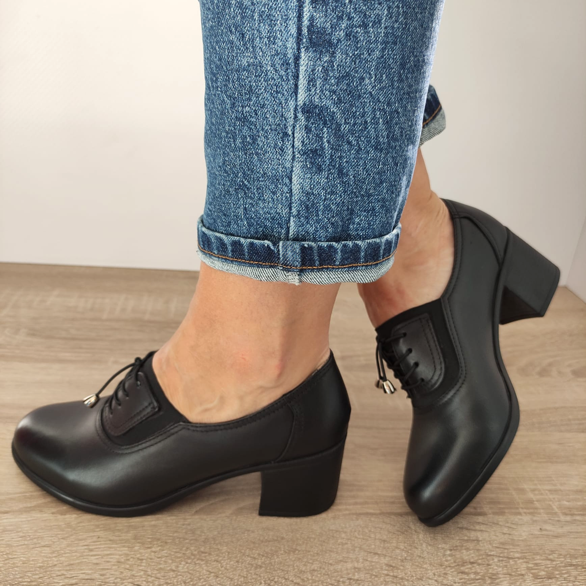 PANTOFI CASUAL DAMA NICOLIS 124494 NEGRI - imagine 2