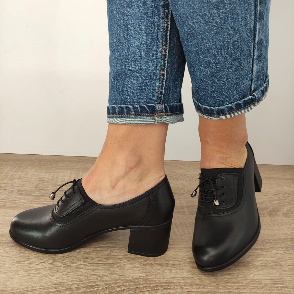 PANTOFI CASUAL DAMA NICOLIS 124494 NEGRI - imagine 3