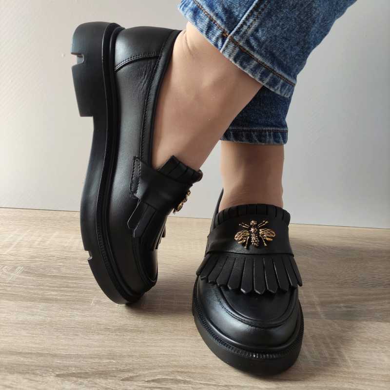 PANTOFI CASUAL DAMA NICOLIS 126324 NEGRI - imagine 4