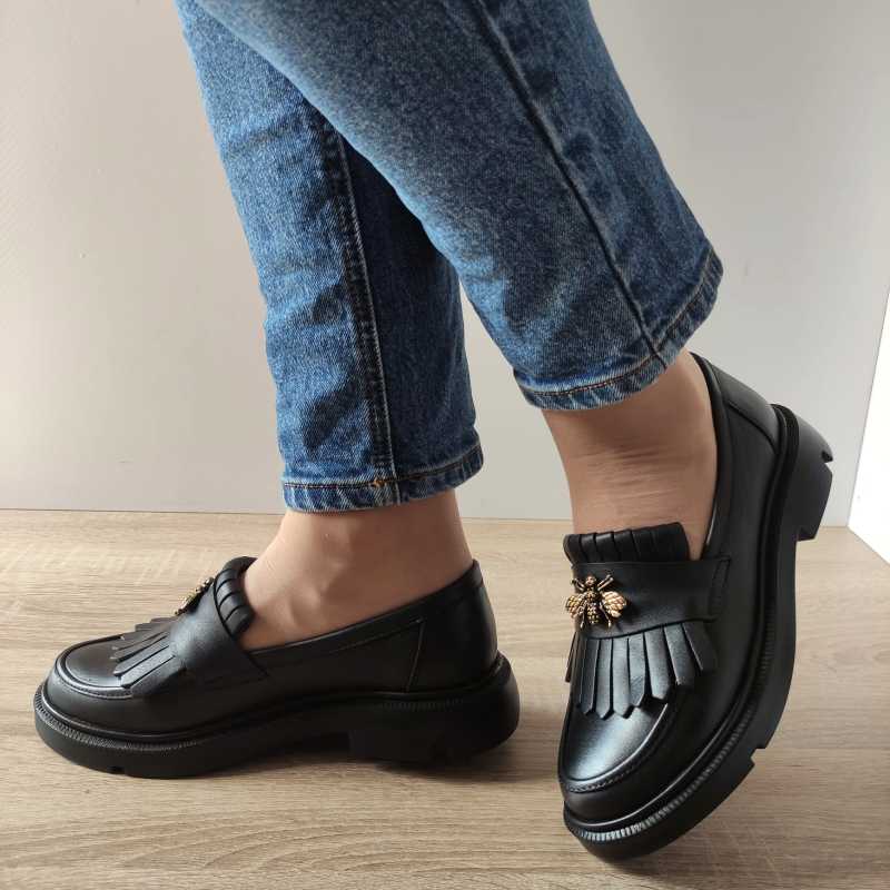 PANTOFI CASUAL DAMA NICOLIS 126324 NEGRI - imagine 2