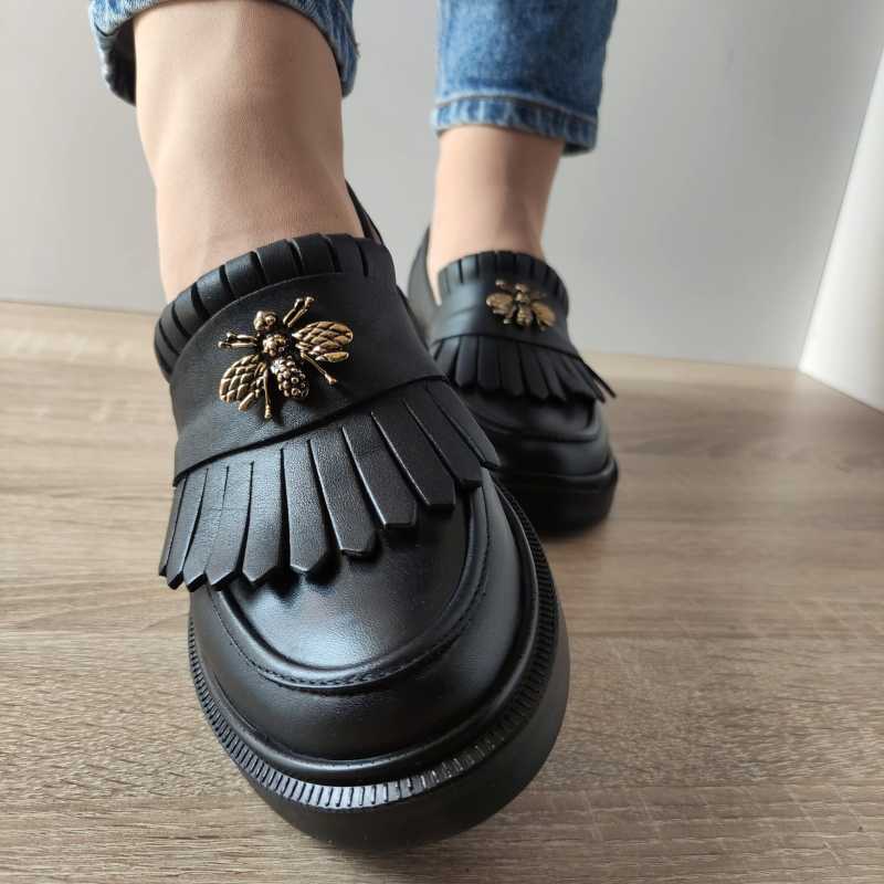 PANTOFI CASUAL DAMA NICOLIS 126324 NEGRI - imagine 3