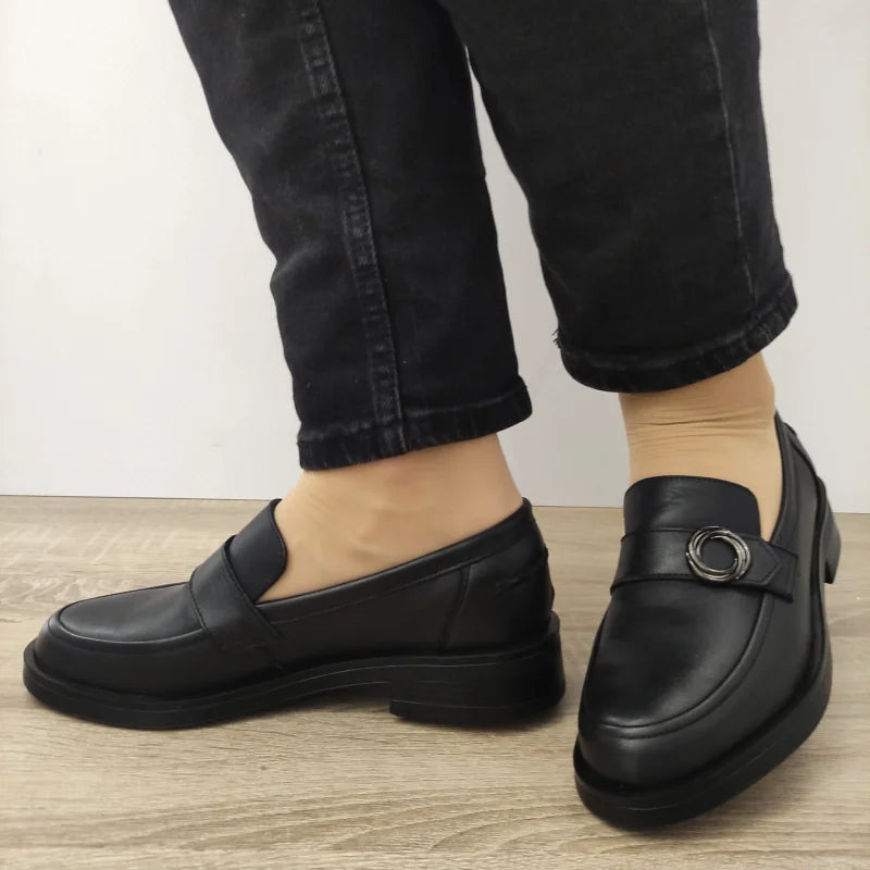 PANTOFI CASUAL DAMA NICOLIS 127702 NEGRI - imagine 5
