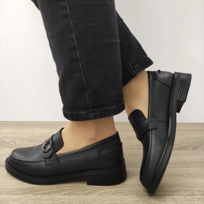 PANTOFI CASUAL DAMA NICOLIS 127702 NEGRI - imagine 2