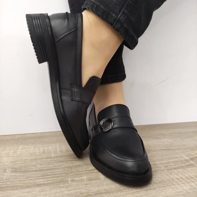 PANTOFI CASUAL DAMA NICOLIS 127702 NEGRI - imagine 3