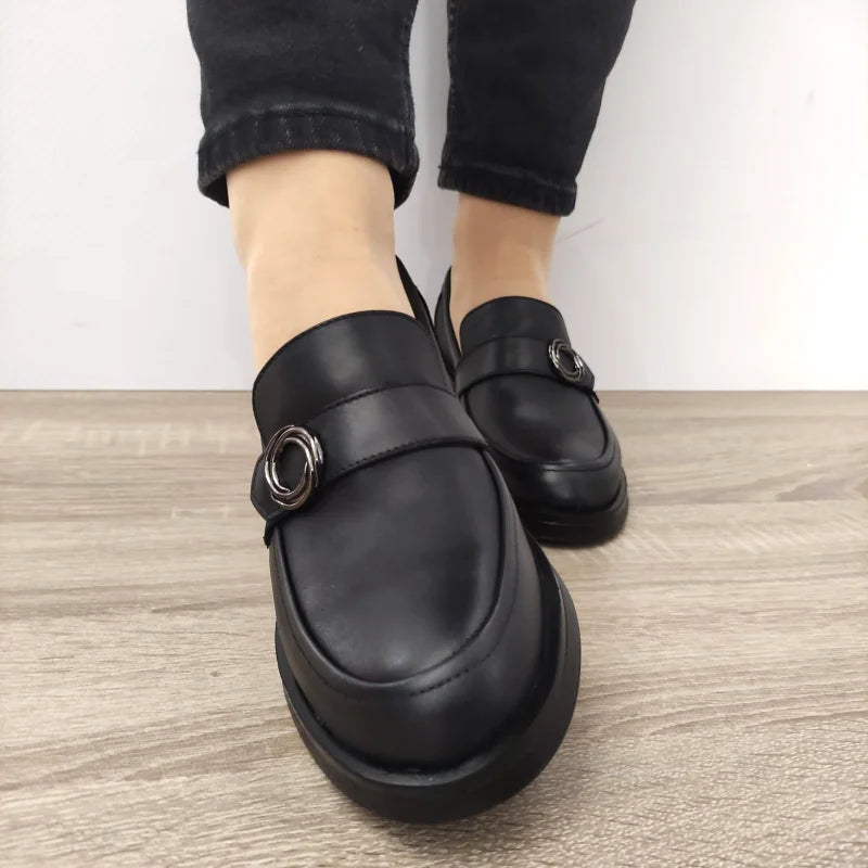 PANTOFI CASUAL DAMA NICOLIS 127702 NEGRI - imagine 4