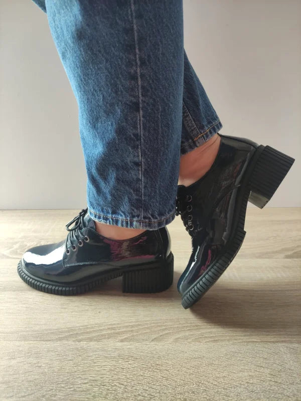 PANTOFI CASUAL DAMA PASS 216019A 07-L BLEUMARIN LAC - imagine 2