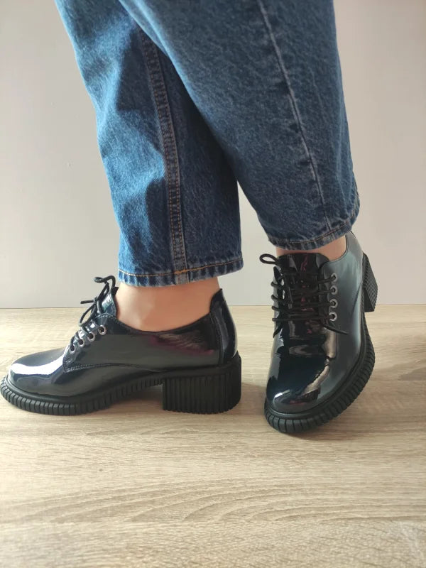 PANTOFI CASUAL DAMA PASS 216019A 07-L BLEUMARIN LAC - imagine 4