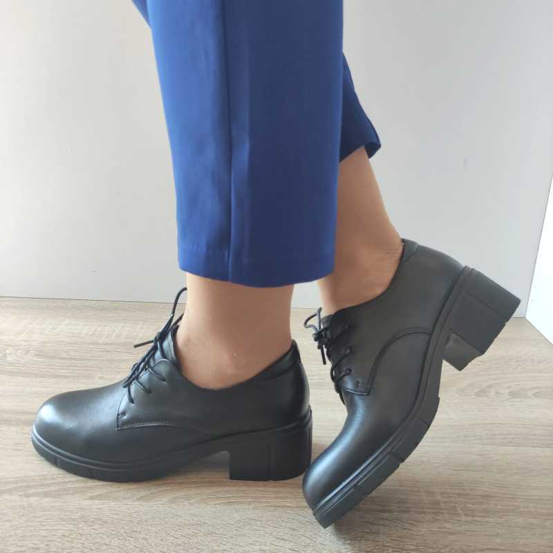 PANTOFI CASUAL DAMA PASS 50032A 01-N NEGRI - imagine 2