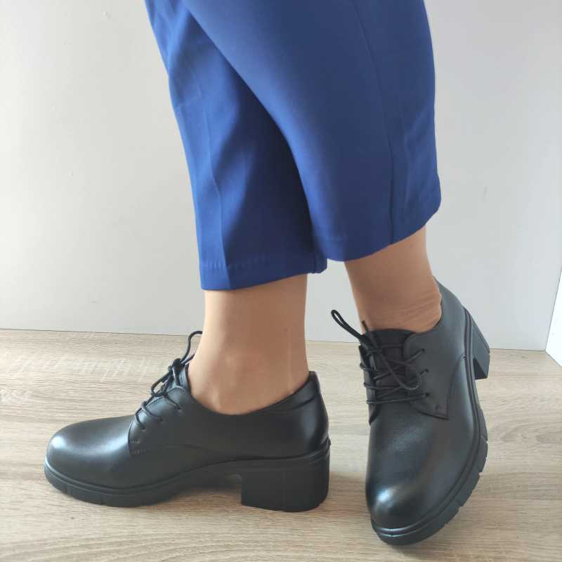 PANTOFI CASUAL DAMA PASS 50032A 01-N NEGRI - imagine 3