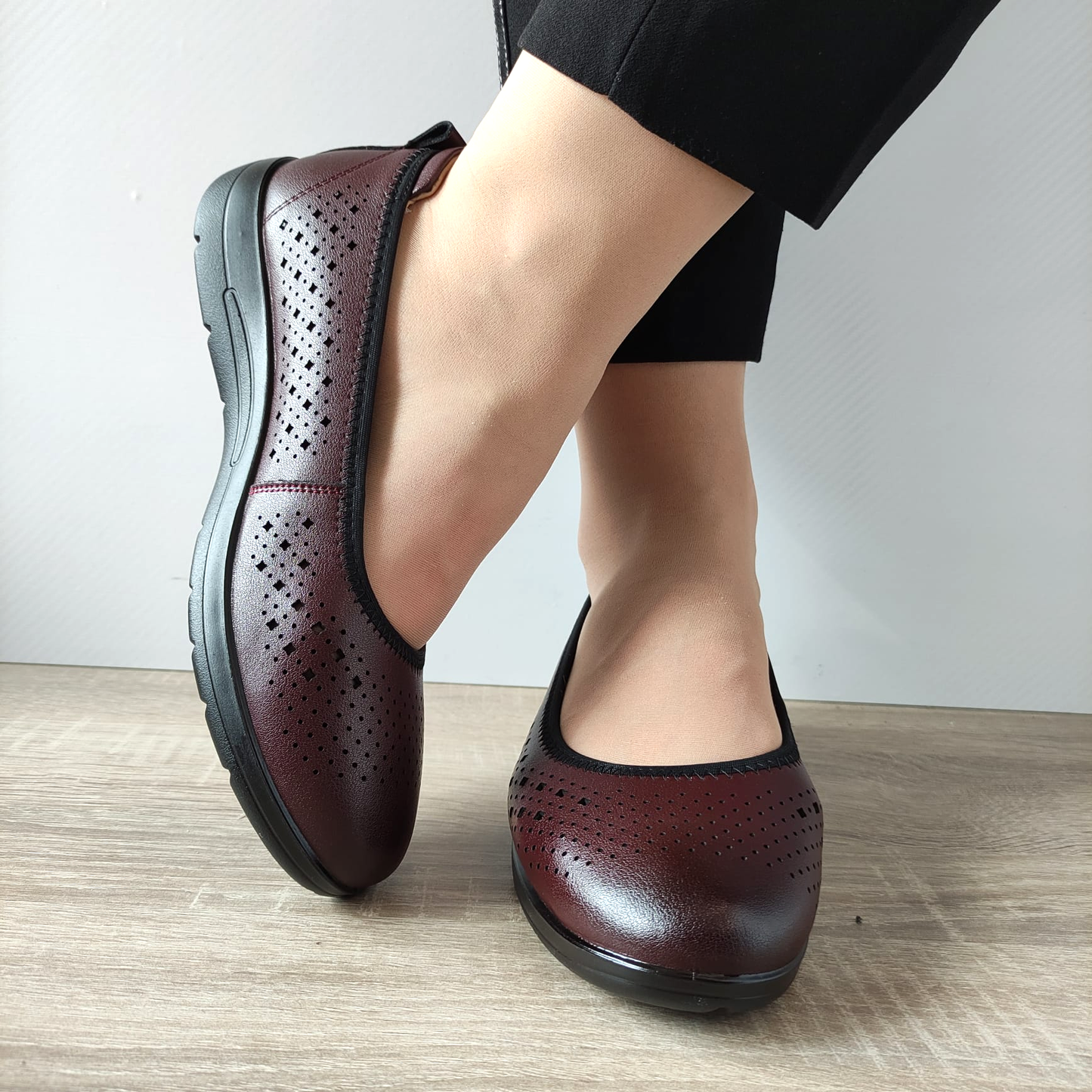 PANTOFI CASUAL DAMA PASS 540009D 23-N BORDO - imagine 4