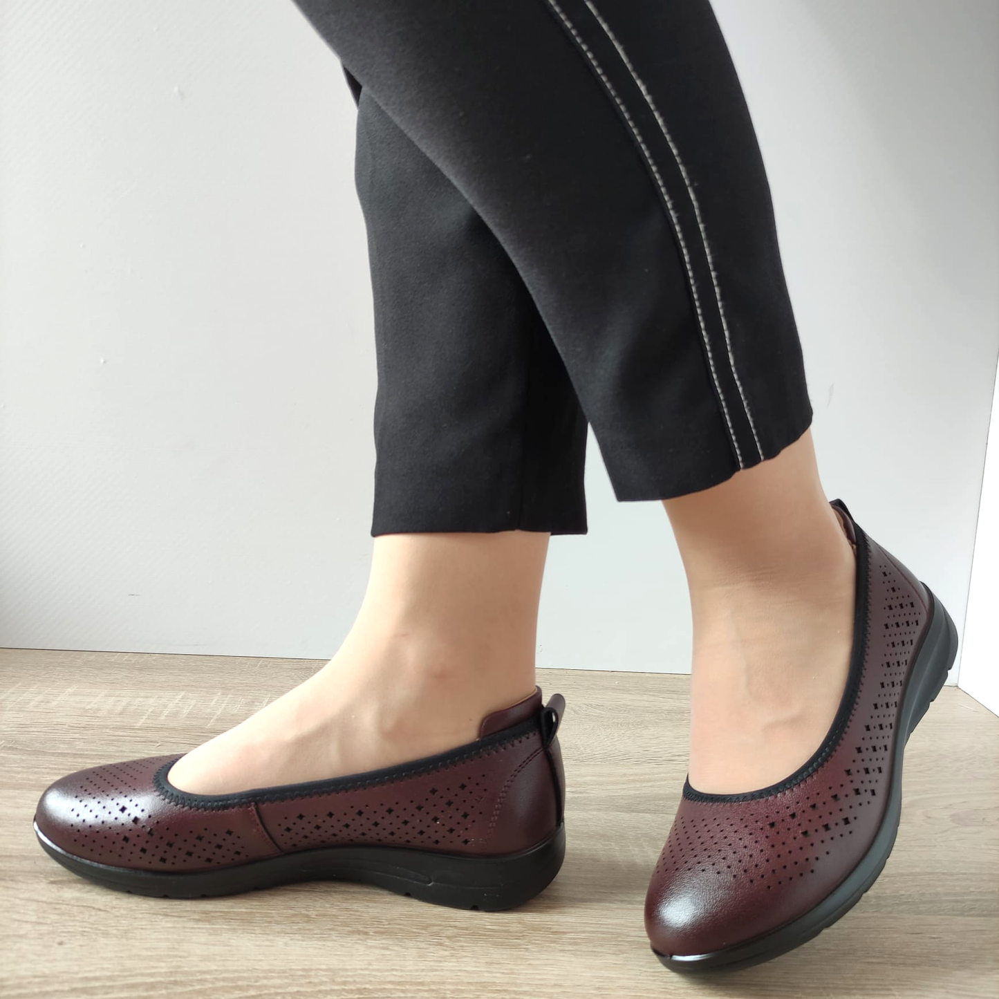 PANTOFI CASUAL DAMA PASS 540009D 23-N BORDO - imagine 3