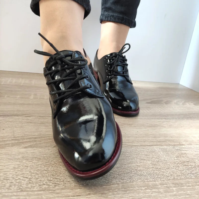 PANTOFI CASUAL DAMA PASS 550020A 01-L NEGRI LAC - imagine 4