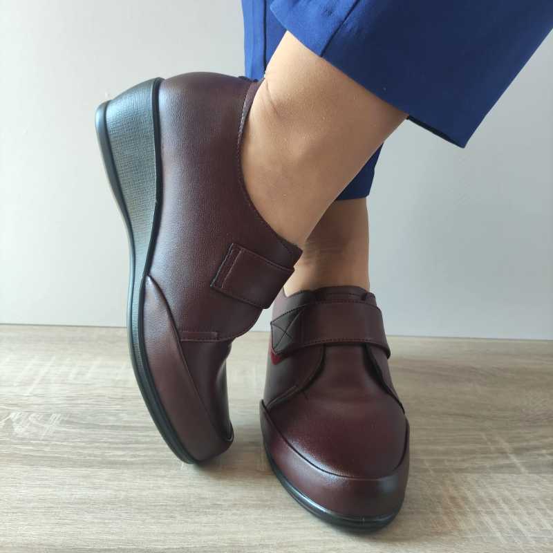 PANTOFI CASUAL DAMA PASS 55025C 23-N BORDO - imagine 3