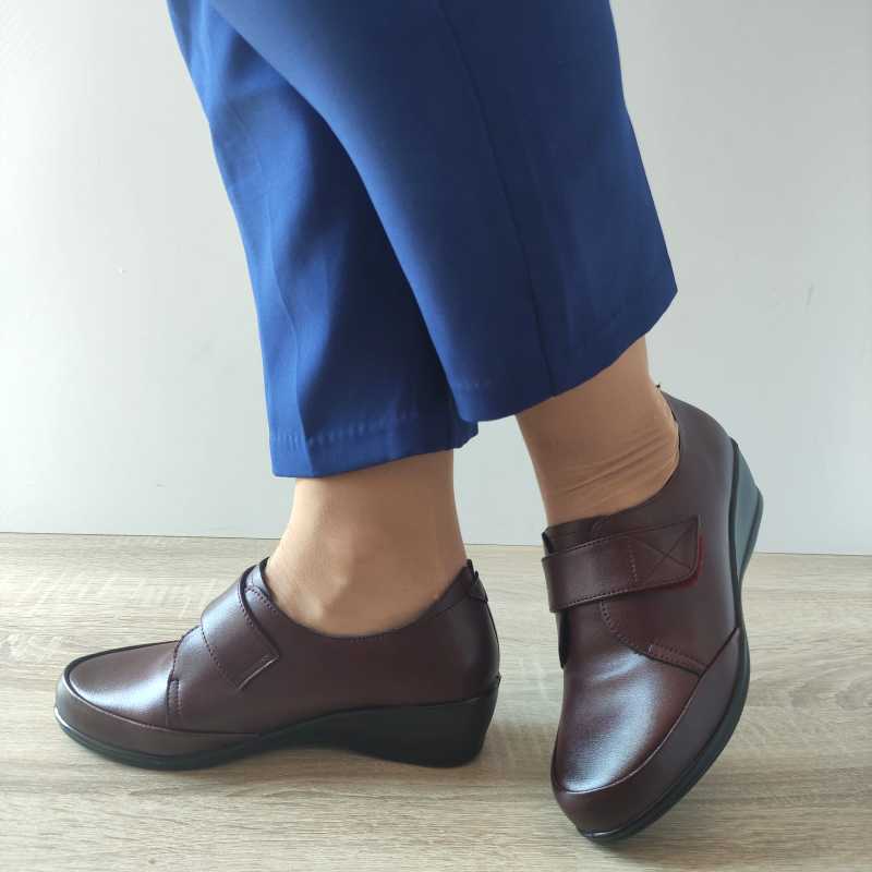 PANTOFI CASUAL DAMA PASS 55025C 23-N BORDO - imagine 2
