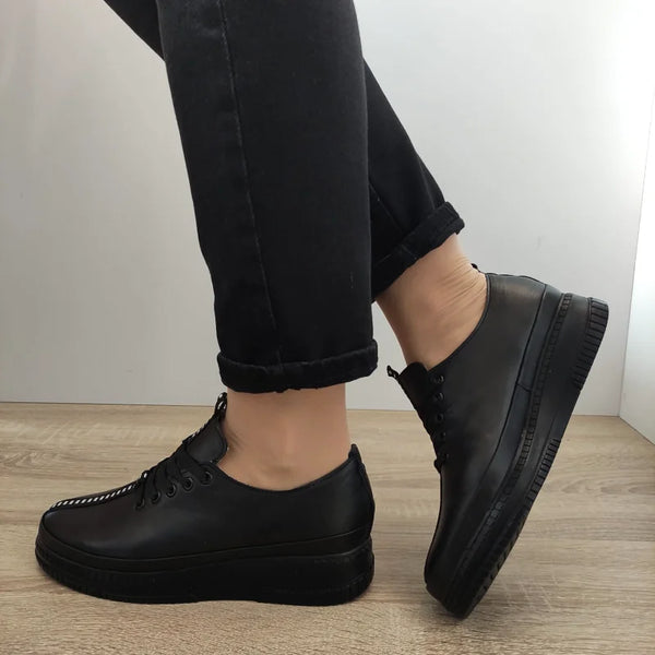 PANTOFI CASUAL DAMA PERLLA 1237 NEGRI - imagine 5