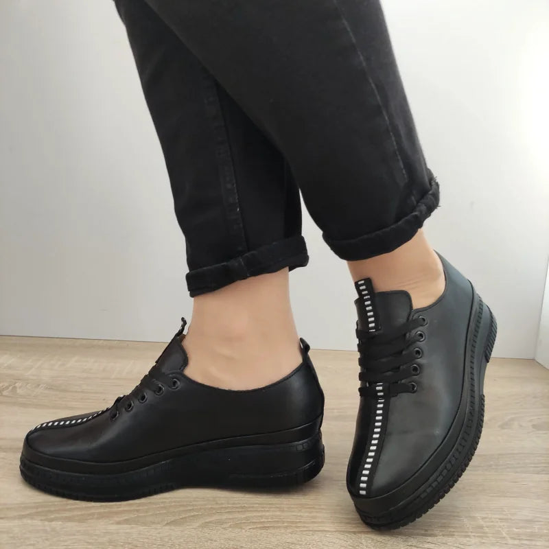 PANTOFI CASUAL DAMA PERLLA 1237 NEGRI - imagine 2