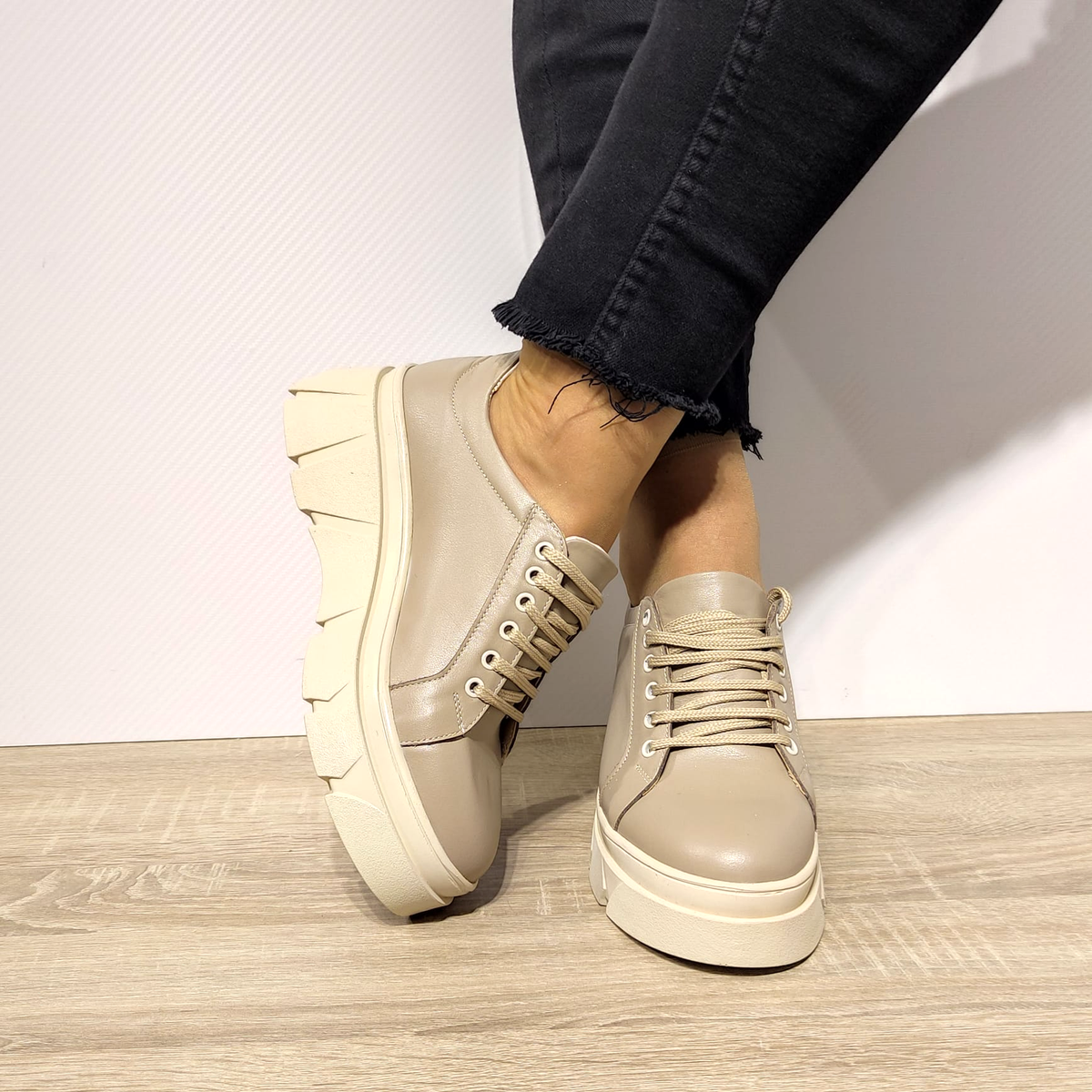 PANTOFI CASUAL DAMA PERLLA 1649-8 BEJ - imagine 5