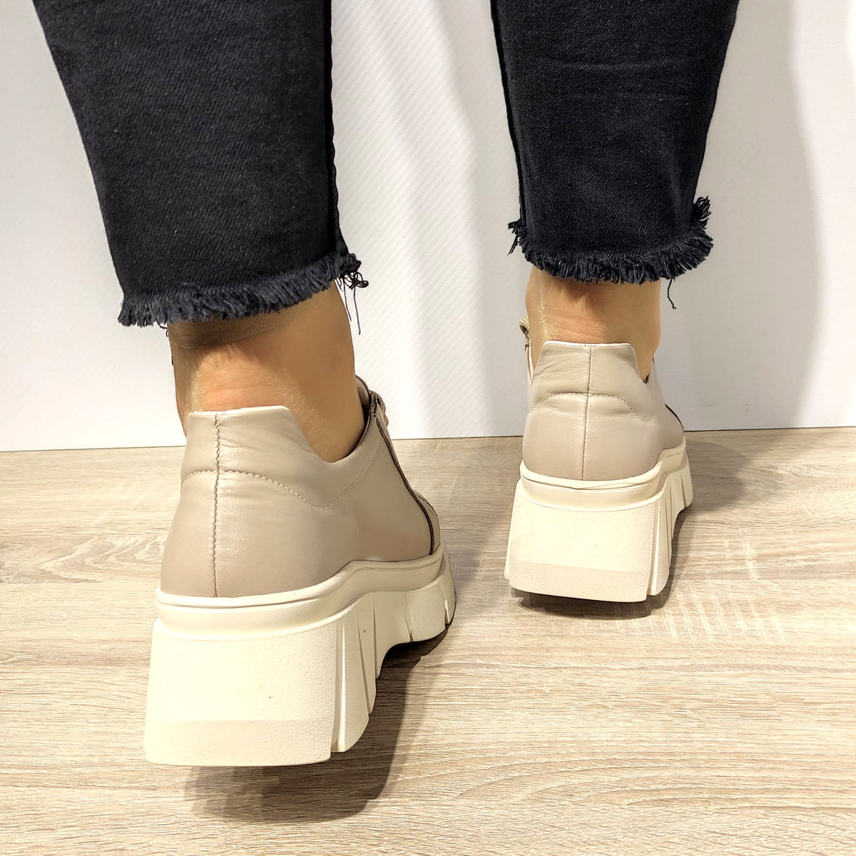 PANTOFI CASUAL DAMA PERLLA 1649-8 BEJ - imagine 4