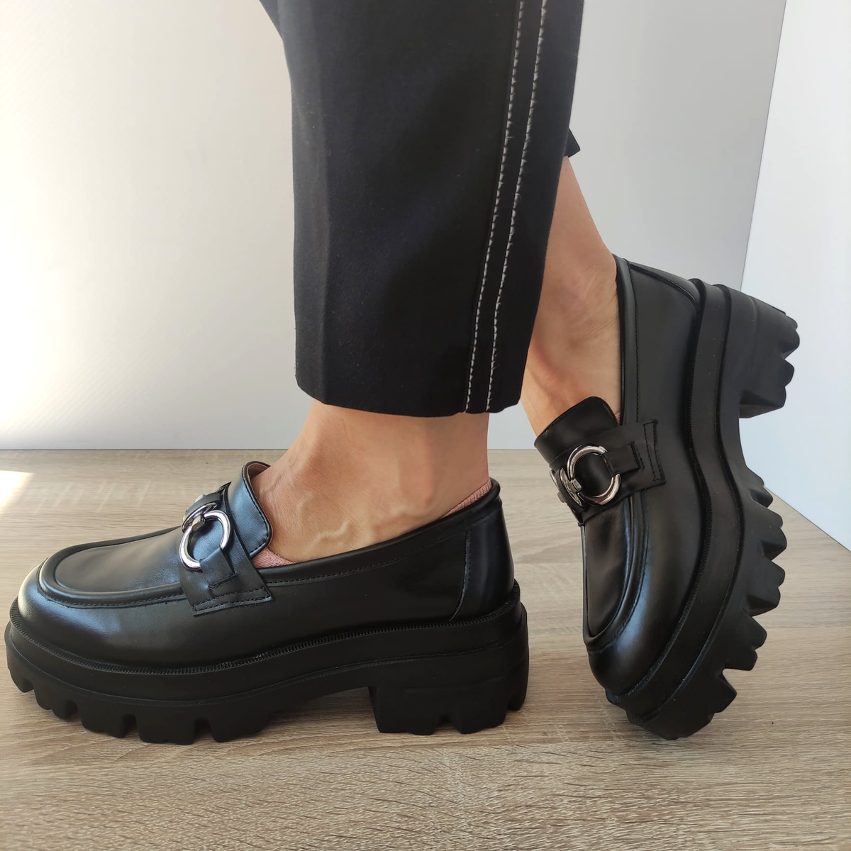 PANTOFI CASUAL DAMA PERLLA 1753-4 NEGRI - imagine 2