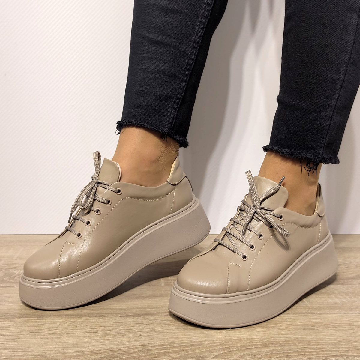 PANTOFI CASUAL DAMA PERLLA 1984-3 BEJ - imagine 3