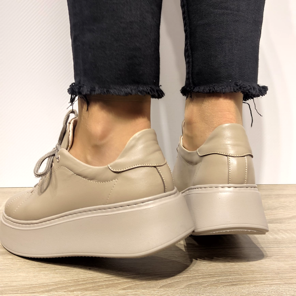 PANTOFI CASUAL DAMA PERLLA 1984-3 BEJ - imagine 4
