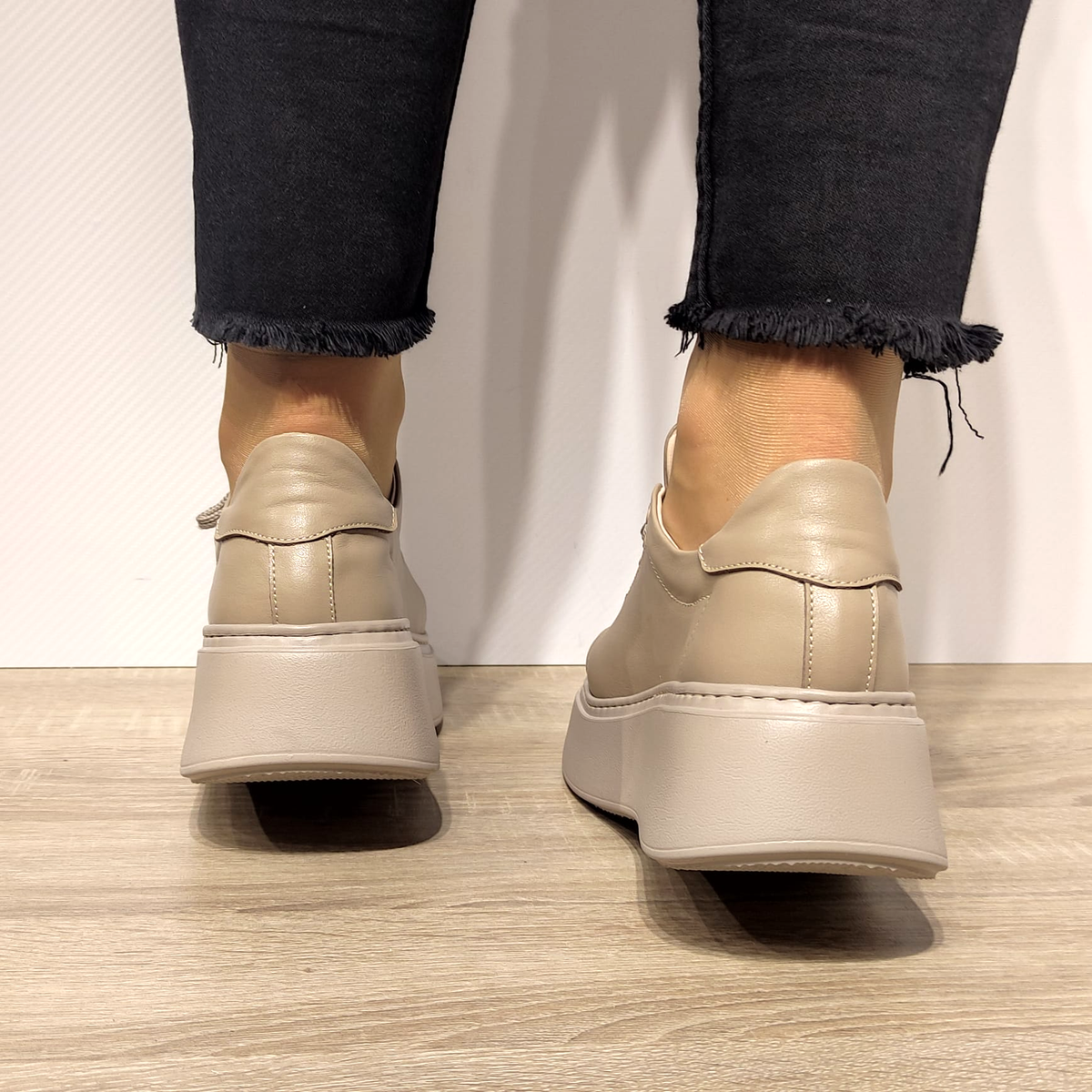 PANTOFI CASUAL DAMA PERLLA 1984-3 BEJ - imagine 5