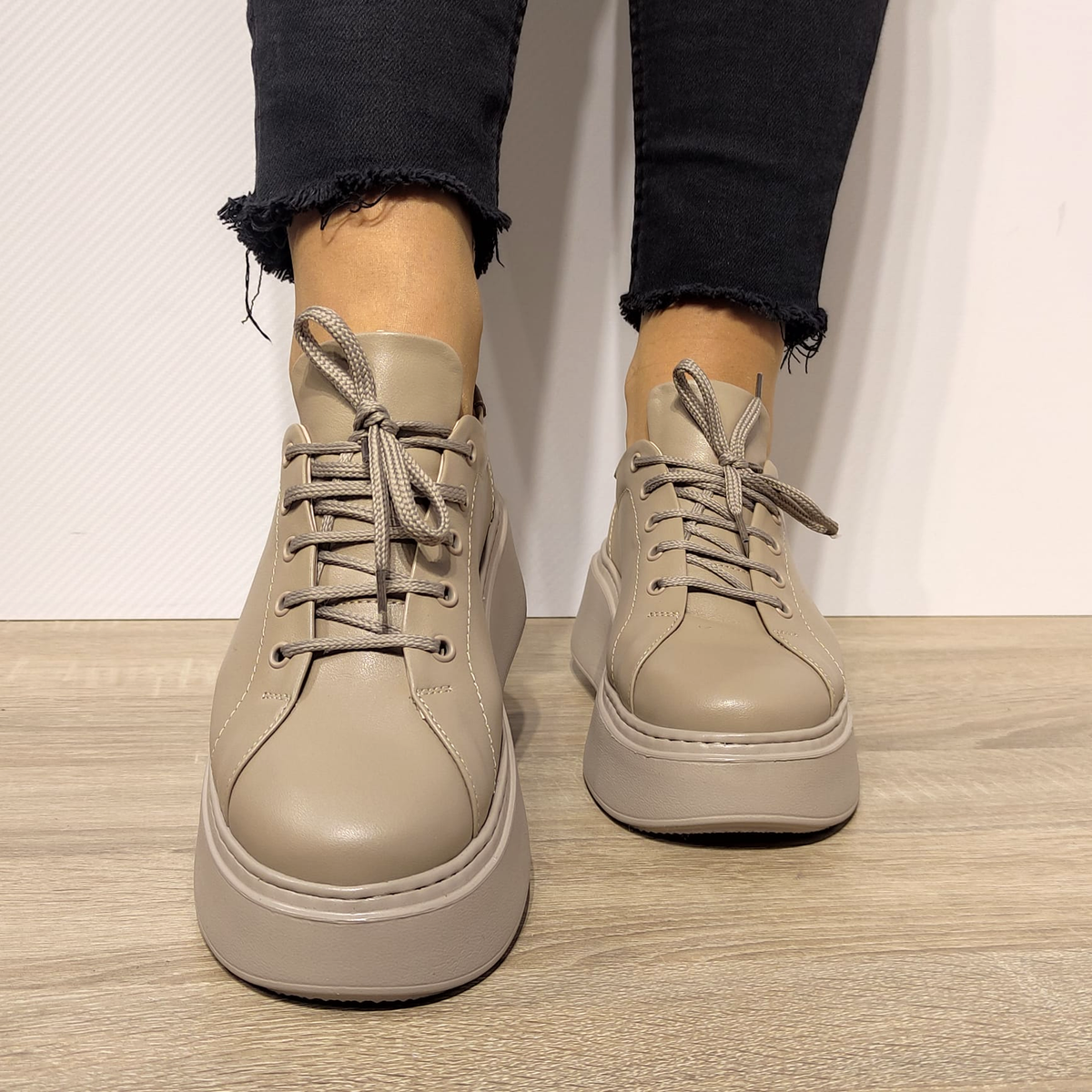 PANTOFI CASUAL DAMA PERLLA 1984-3 BEJ - imagine 7
