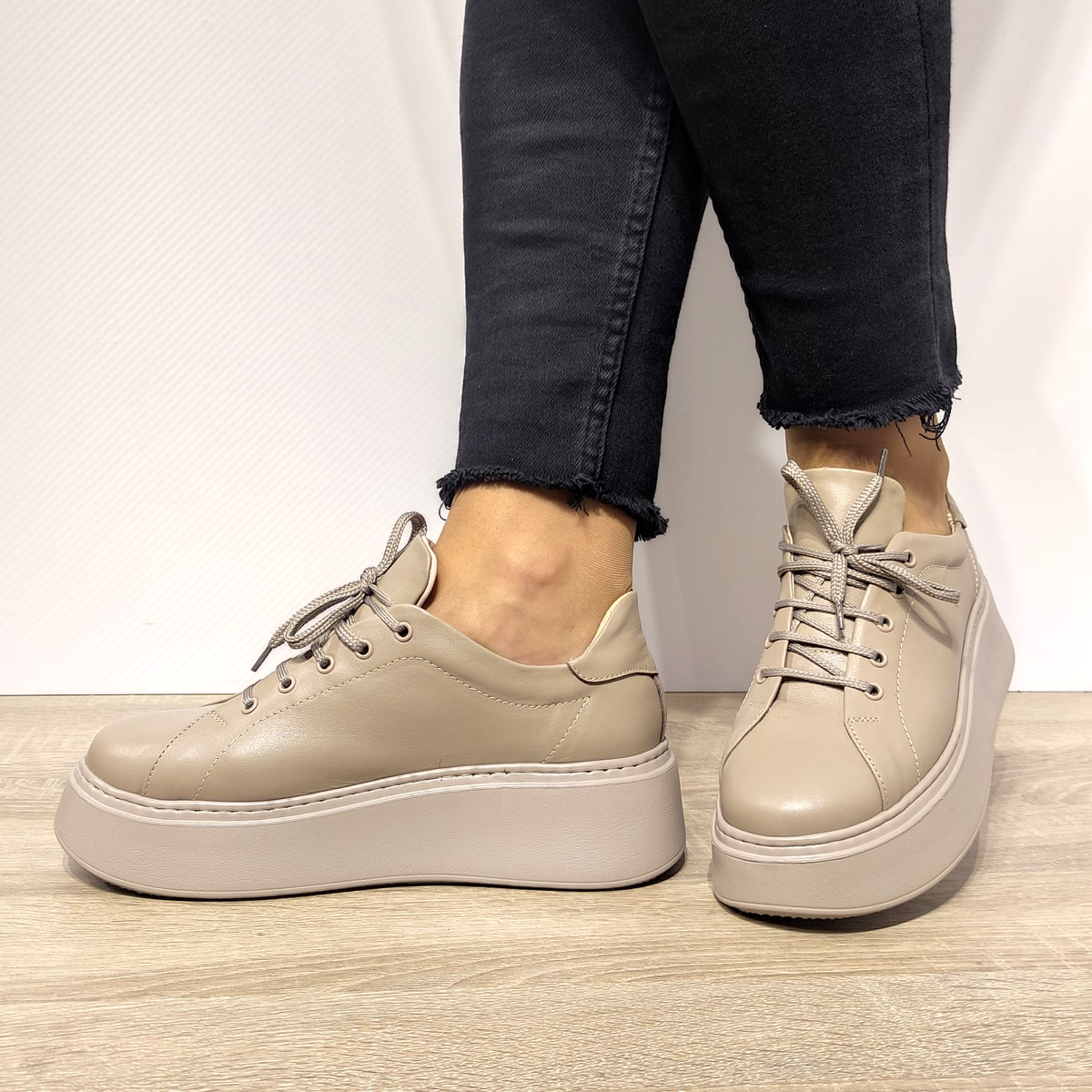 PANTOFI CASUAL DAMA PERLLA 1984-3 BEJ - imagine 2