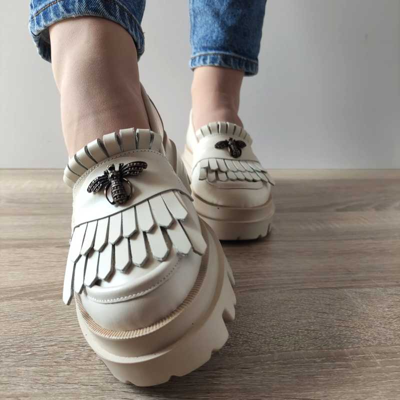 PANTOFI CASUAL DAMA PERLLA 2011-5 BEJ - imagine 4
