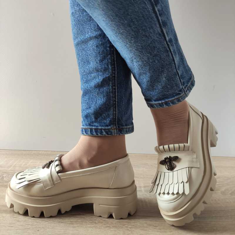 PANTOFI CASUAL DAMA PERLLA 2011-5 BEJ - imagine 2